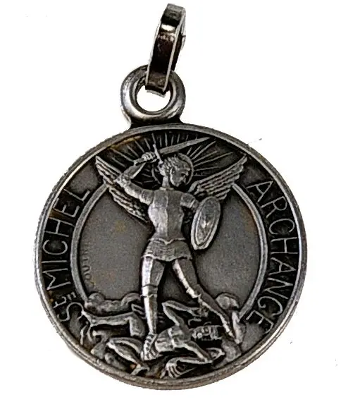Médaille Saint Michel argentée