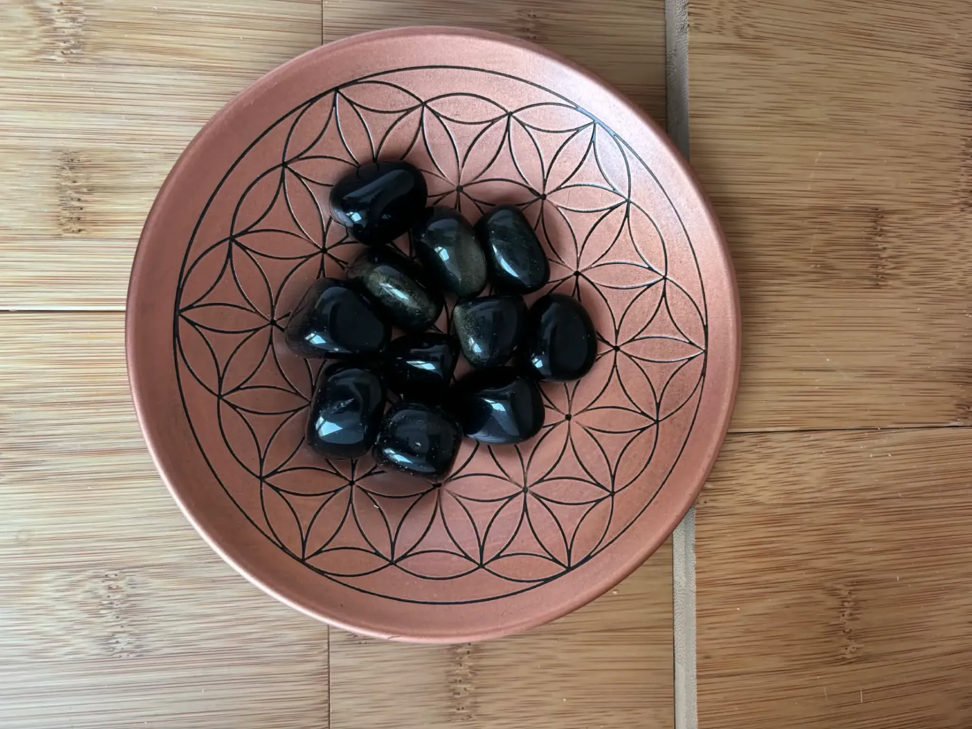 Obsidienne dorée roulée