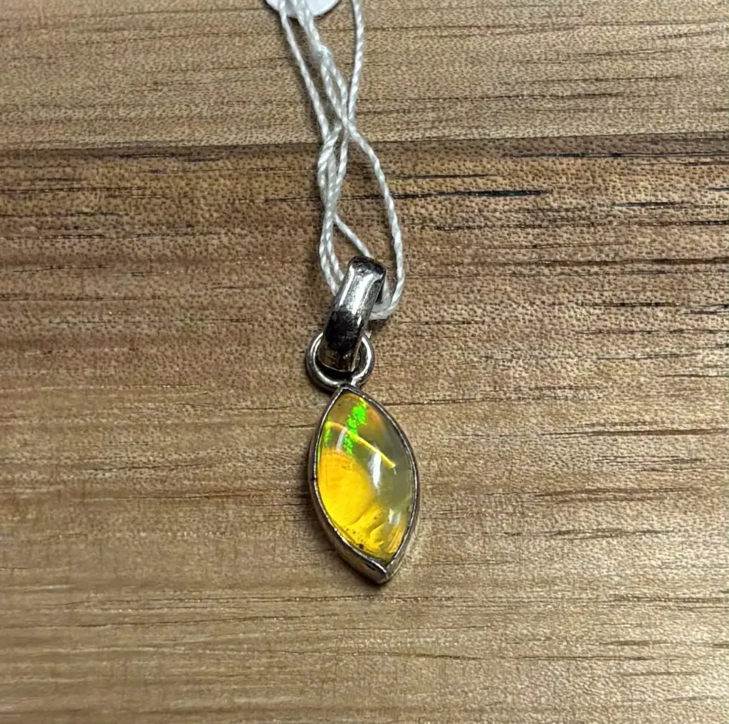 Pendentif Opale argent