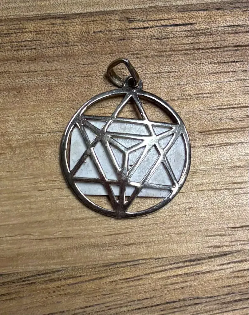 Pendentif Argent cube Metatron