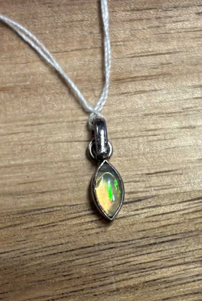 Pendentif Opale argent