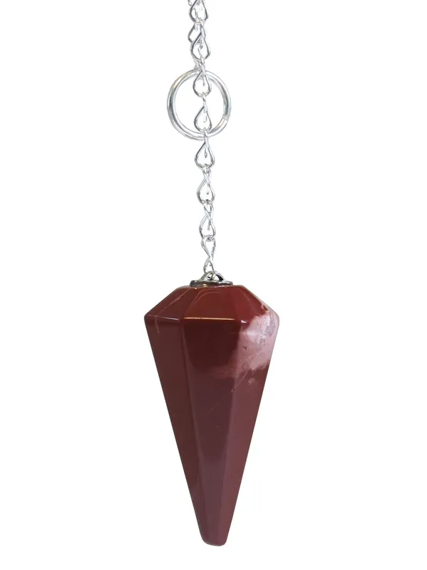 [PEN034] Pendule conique Jaspe rouge