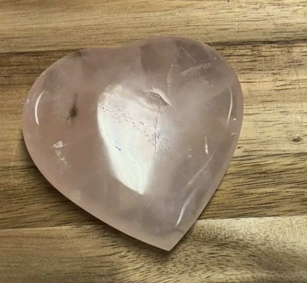 Quartz rose cœur