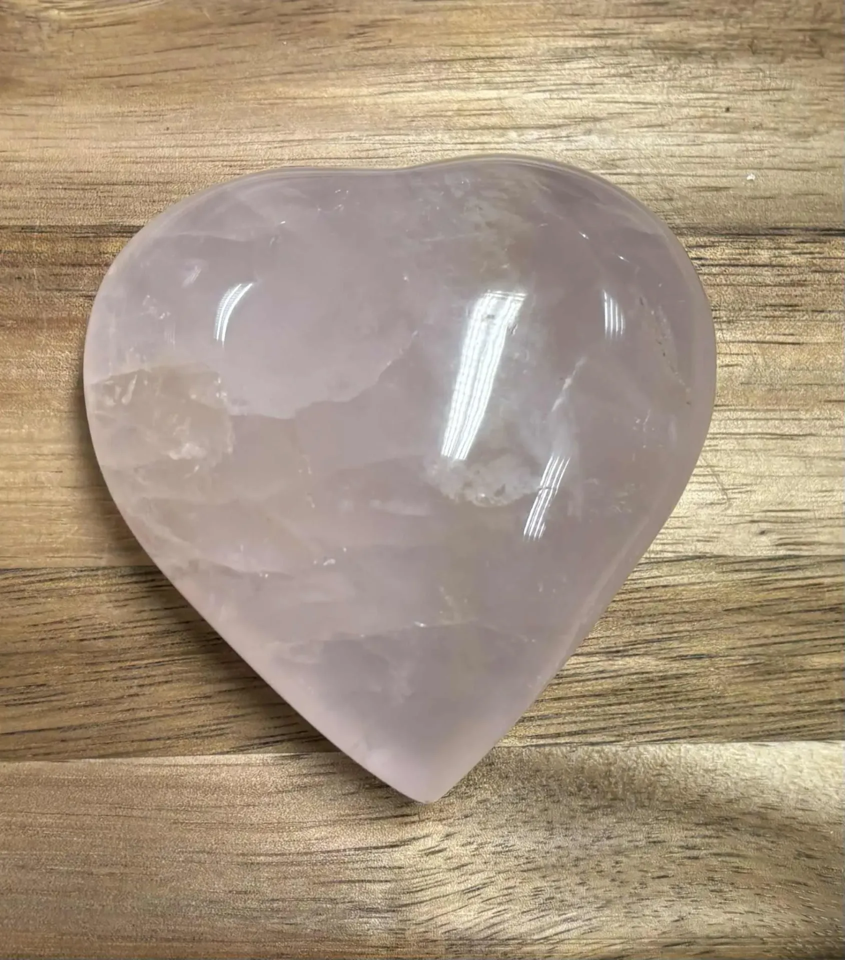 Quartz rose cœur