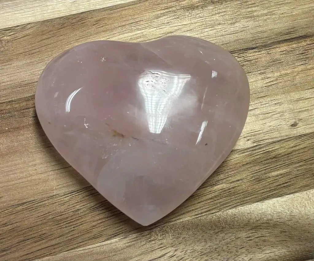 Quartz rose cœur
