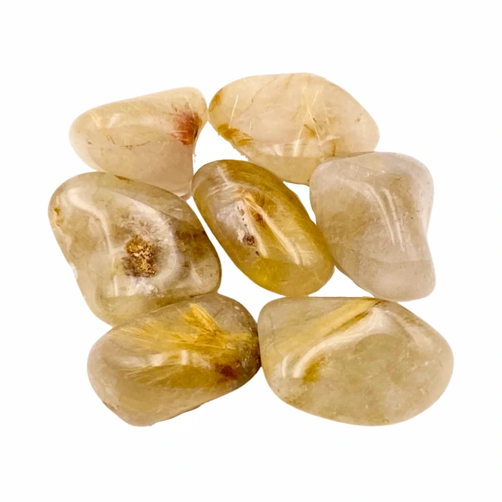 Quartz rutile roulé