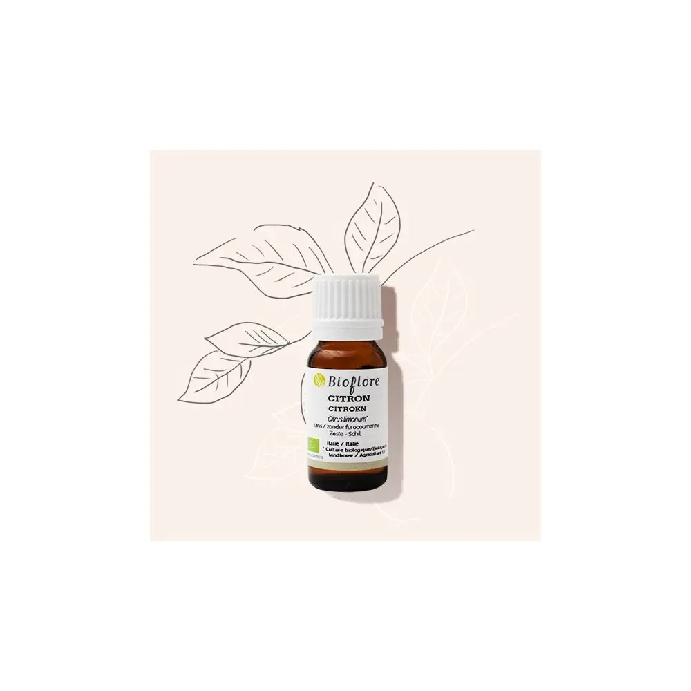 Essence de Citron bio sans furocoumarine 1Oml