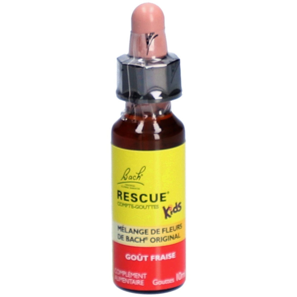 Rescue Bach Kids Compte-Gouttes Goût Fraise 10 ml