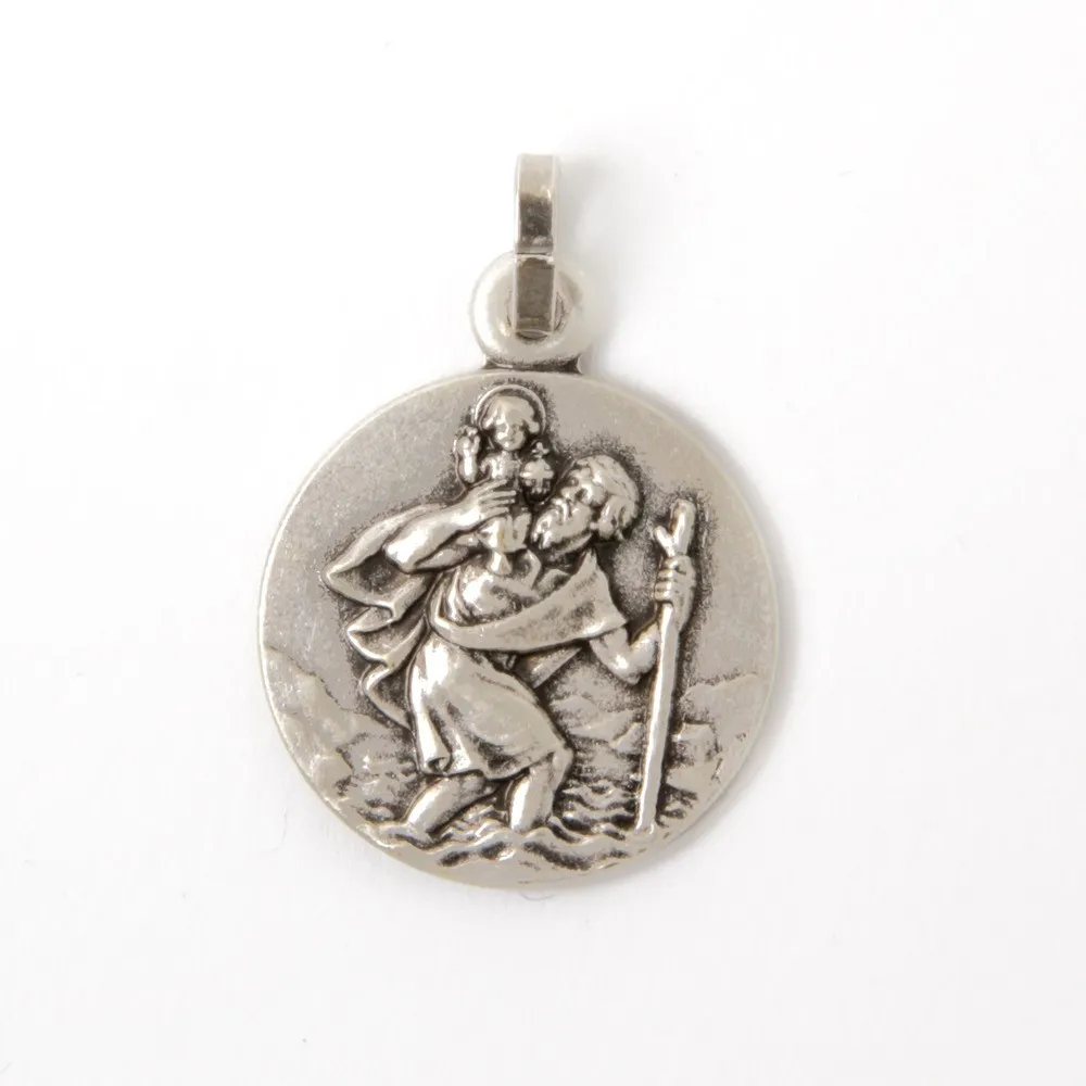 Médaille Saint Christophe argentée