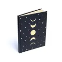 Carnet phases de lune & étoiles noir