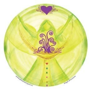 Adhésif verre/fenêtre Ange de la Chance