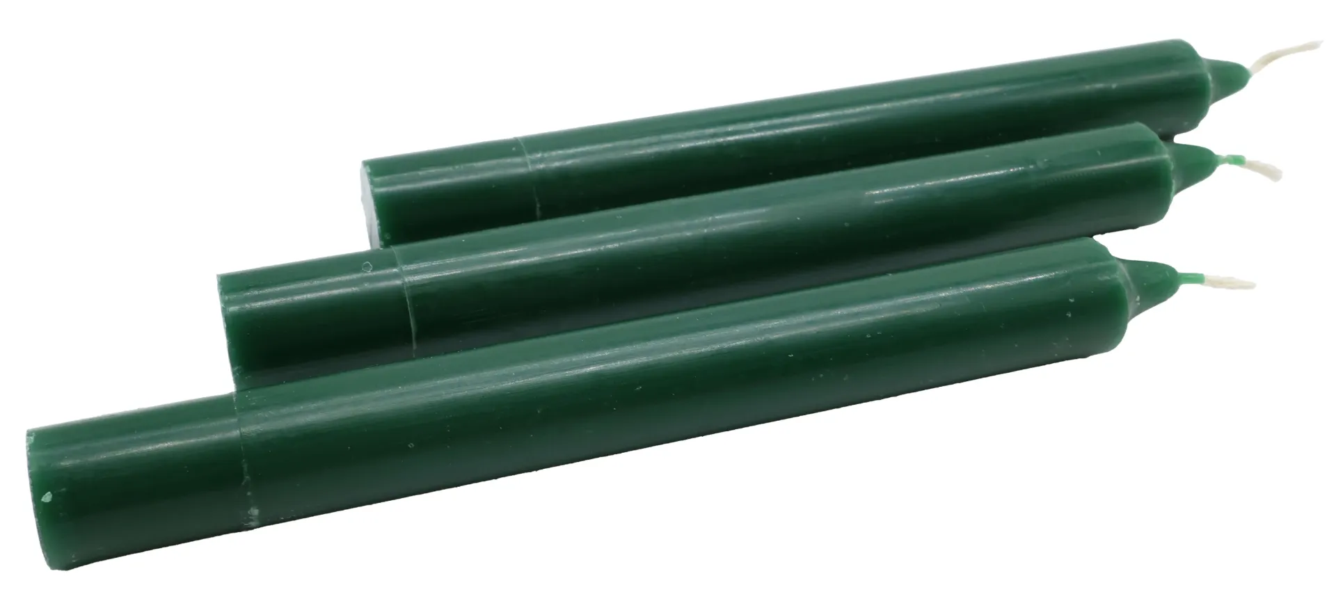 Bougie colorée vert foncé