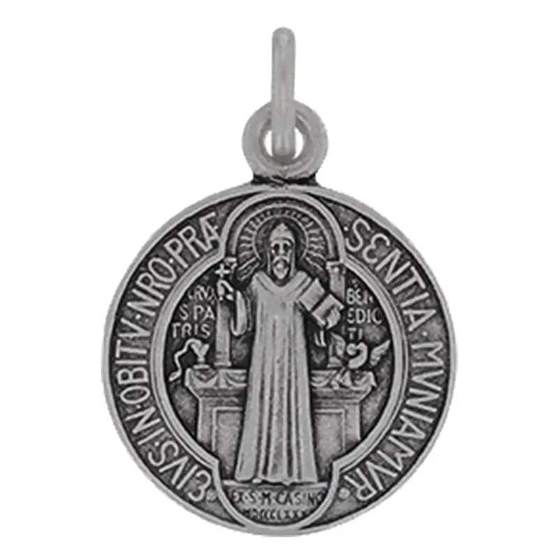 Médaille Saint Benoît argentée