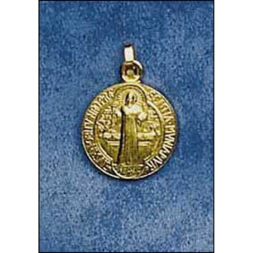 Médaille Saint Benoît dorée