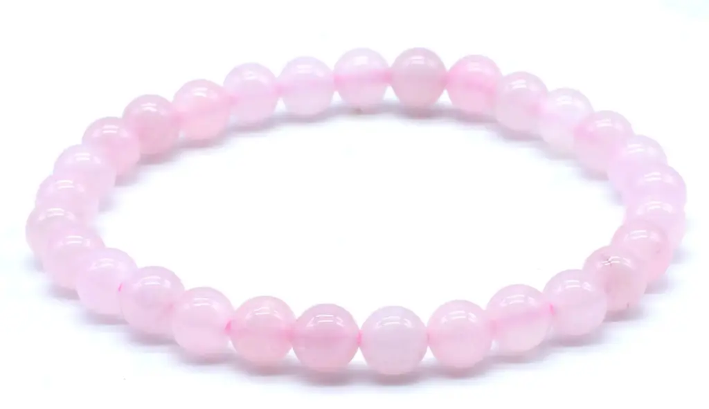 Bracelet Quartz rose 6mm