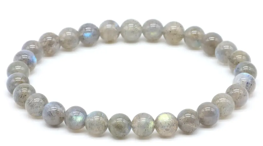 Bracelet labradorite perles 6mm
