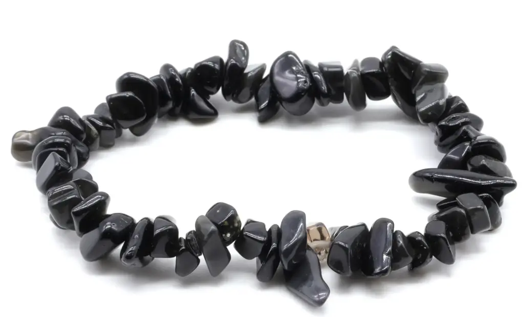 Bracelet Obsidienne noire baroque