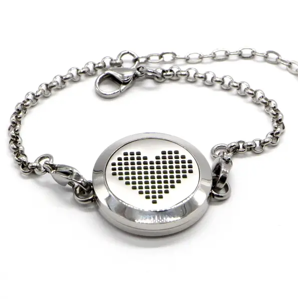 Bracelet d'Aromathérapie Cœur Pixel