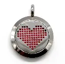 Collier d'Aromathérapie Cœur Pixel