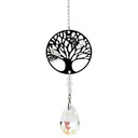 Mobile Arbre de vie cristal arc en ciel blanc