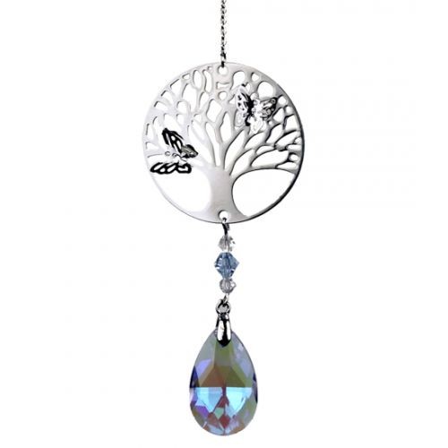 Mobile arbre de vie cristal violet