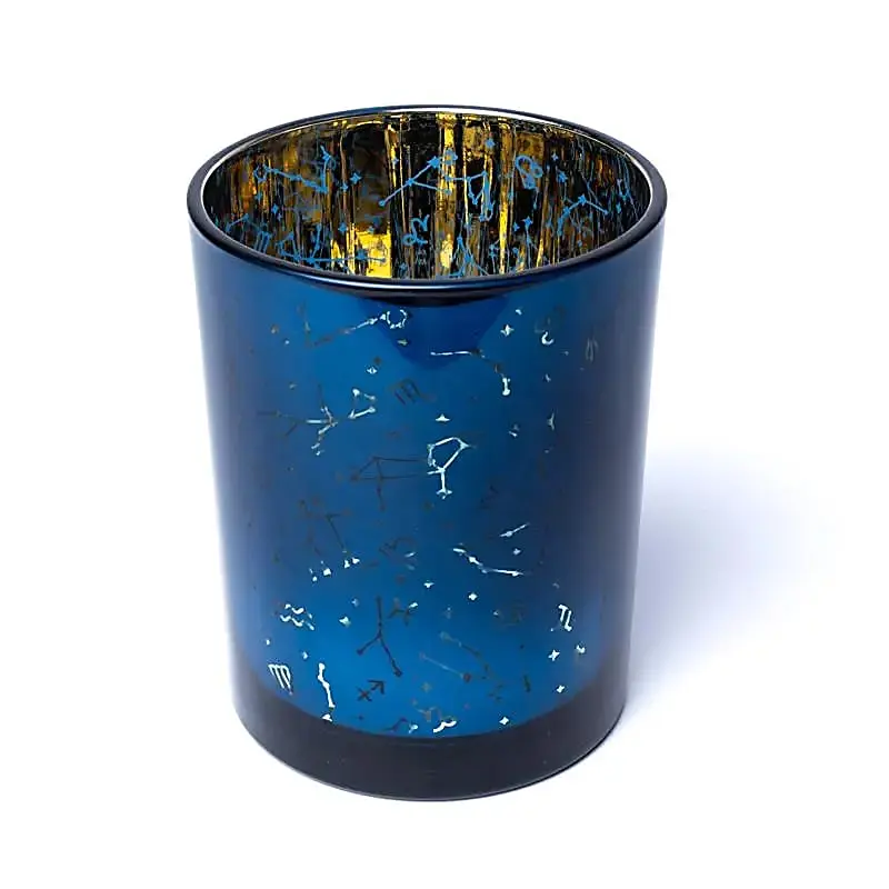 Photophore métallique constellations L