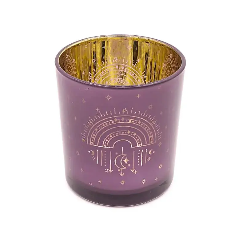 Photophore métallique Arc-en-ciel S