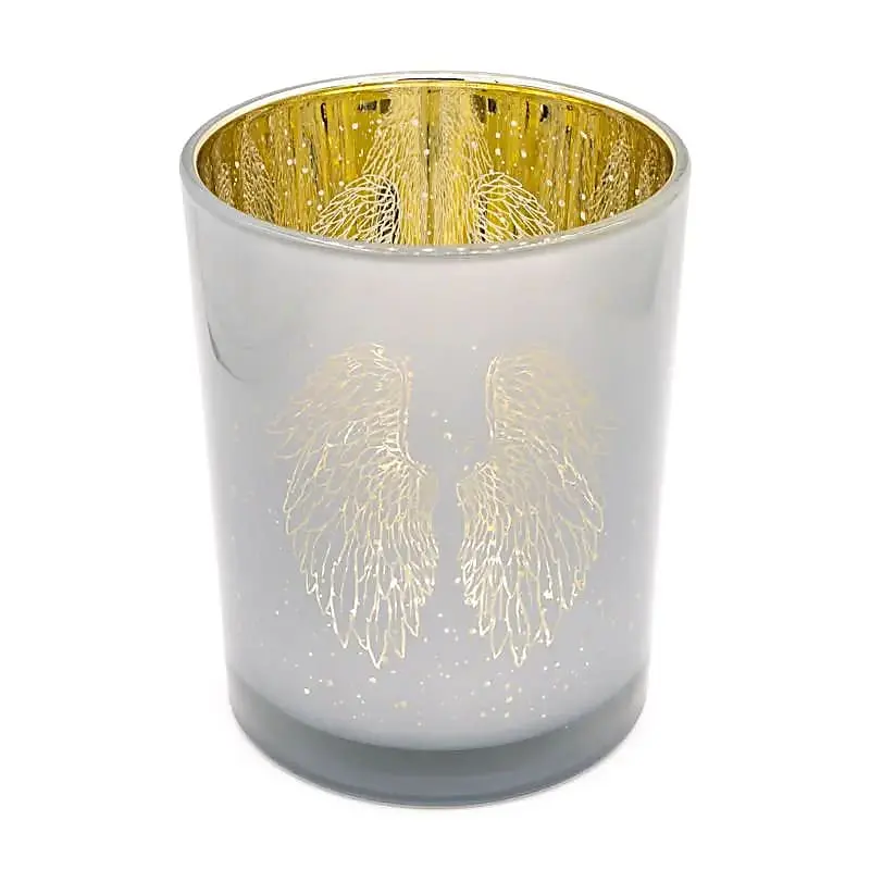 Photophore métallique Ailes d’ange S