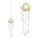 Attrape-soleil soleil et demi-lune avec verre cristal