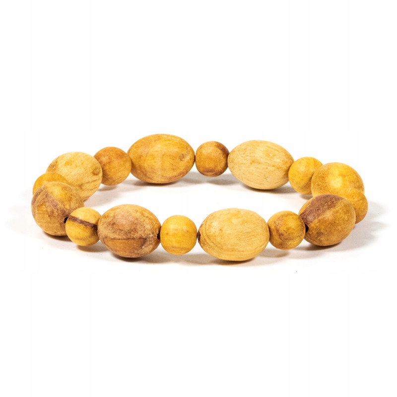 Bracelet Palo Santo élastique rondes et ovales