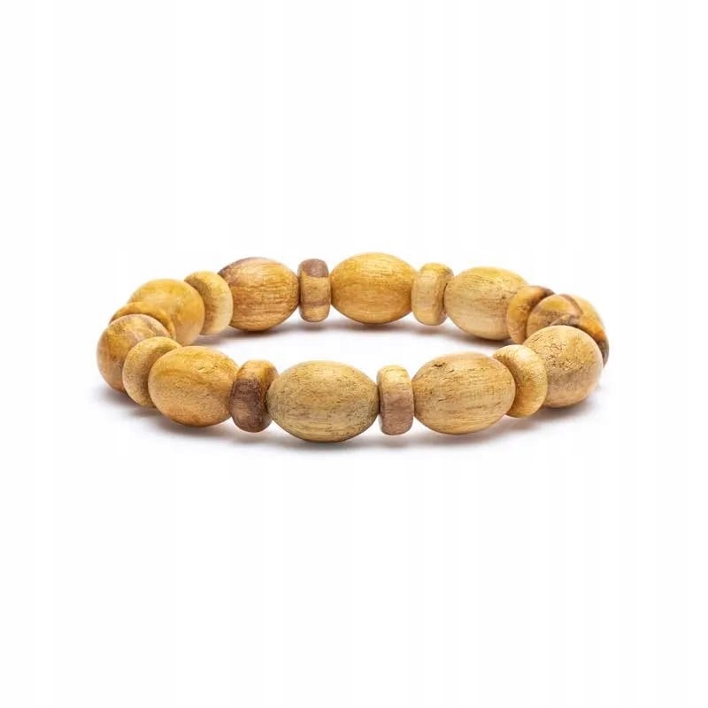 Bracelet Palo Santo perles ovales et donut