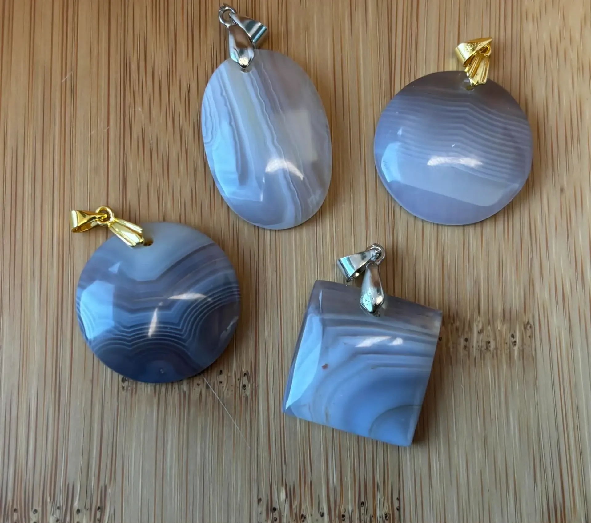 Pendentif Agate de Botswana