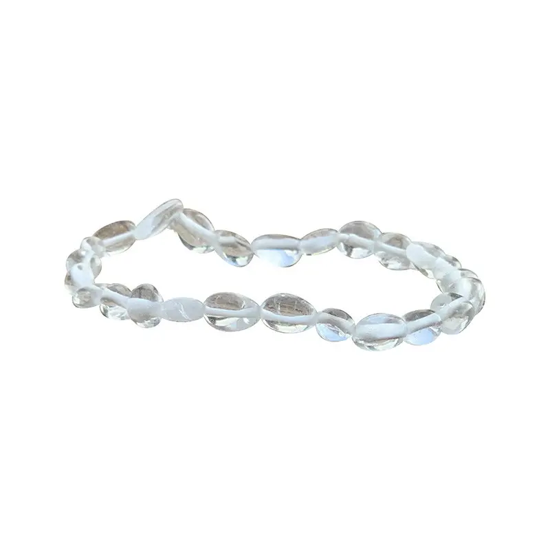 Bracelet cristal de roche grains