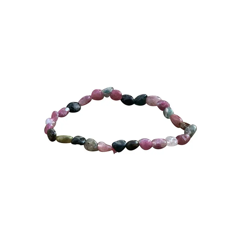 Bracelet tourmaline multicolore grains