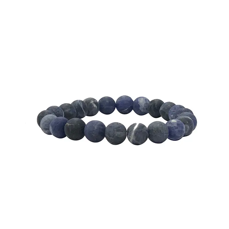 Bracelet Sodalite dépoli 8 mm