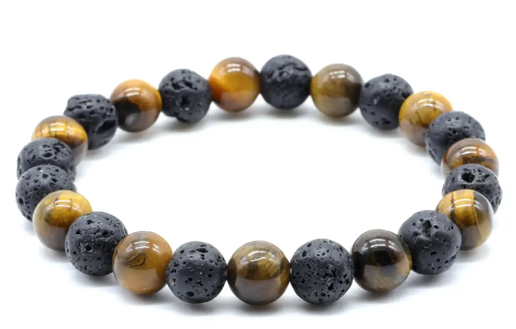 Bracelet Tigre & Lave mix 8mm