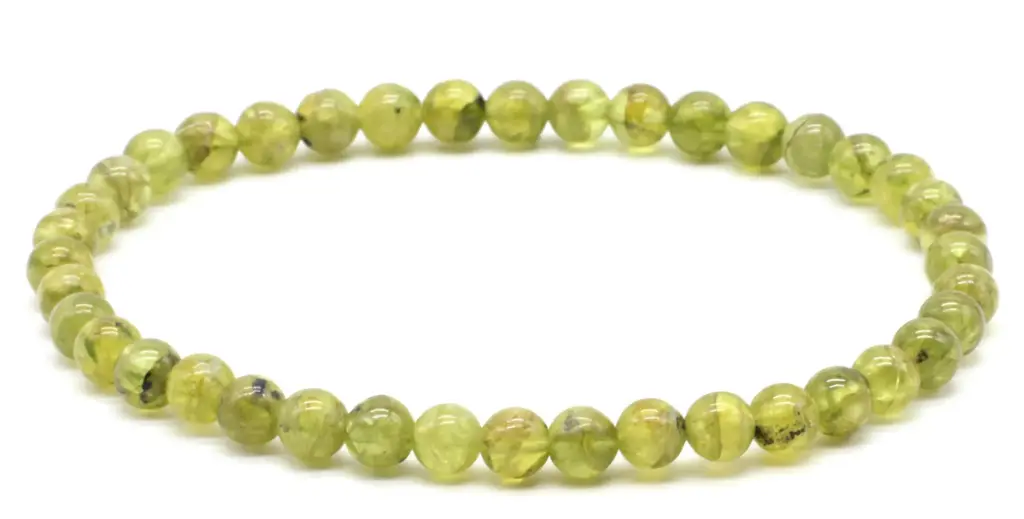 Bracelet Péridot 4mm