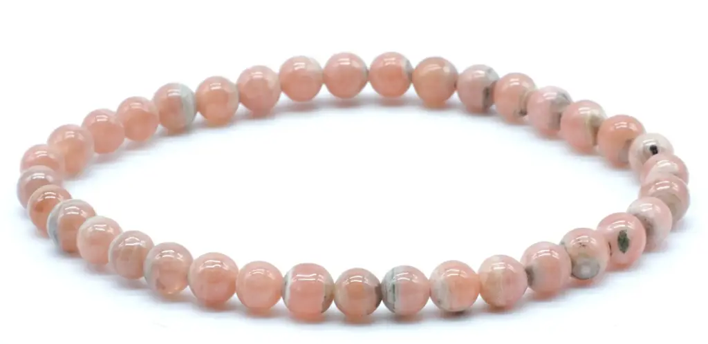 Bracelet Rhodochrosite perles 5mm