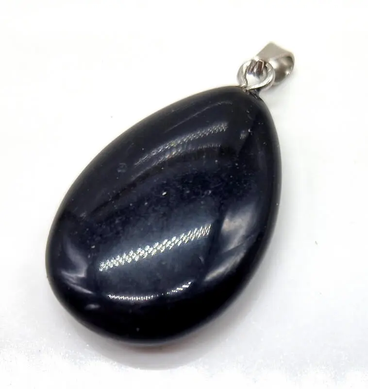 Pendentif Obsidienne Noire Larme 
