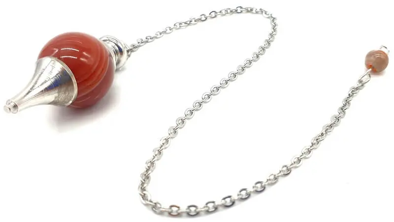 Pendule sphère Cornaline