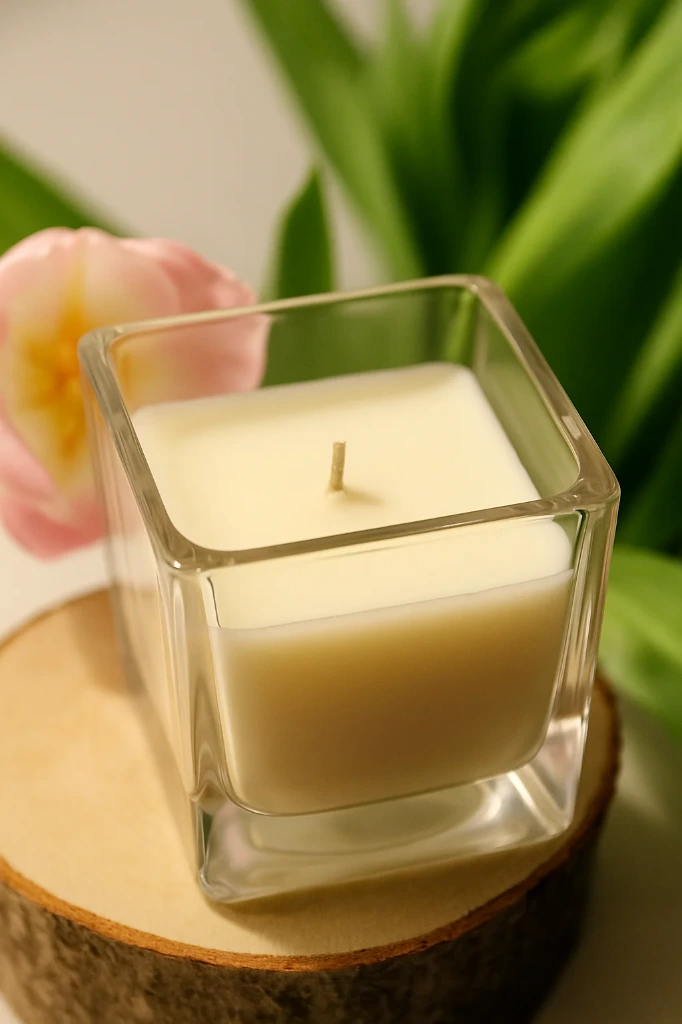 Bougie parfumée Framboise carré