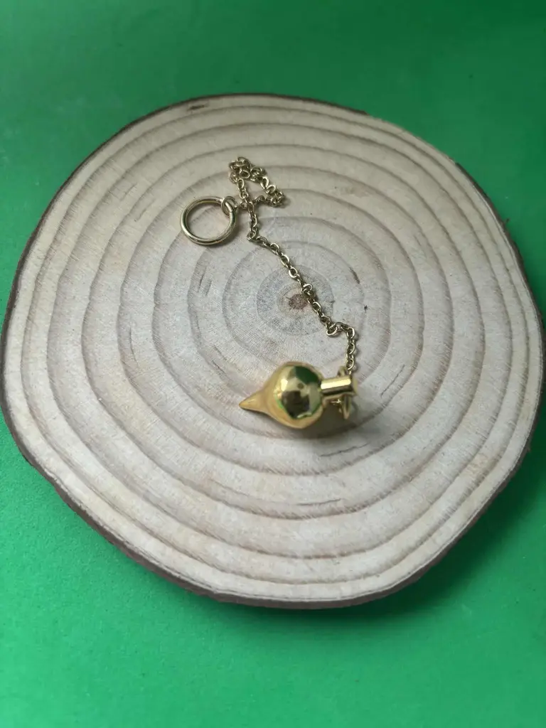 Pendule goutte d'eau mini doré