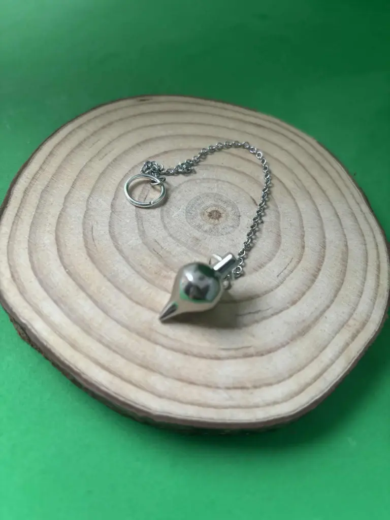 Pendule goutte d'eau chromé mini