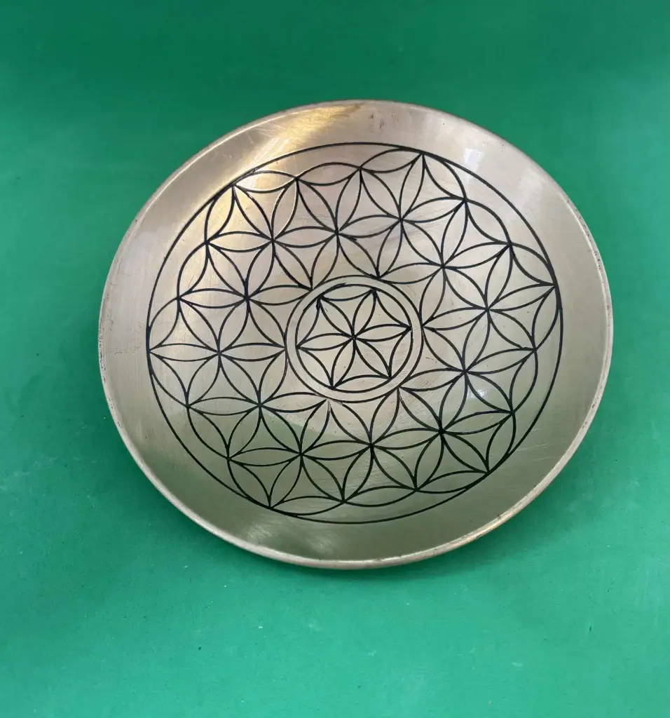 Coupelle Fleur de vie métal