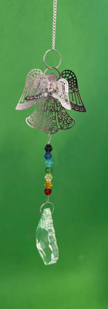 Mobile ange et chakras cristal
