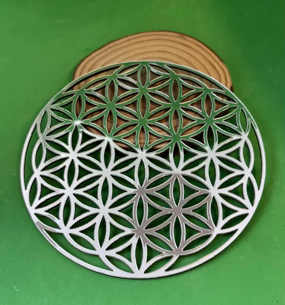 Fleur de vie argentée M