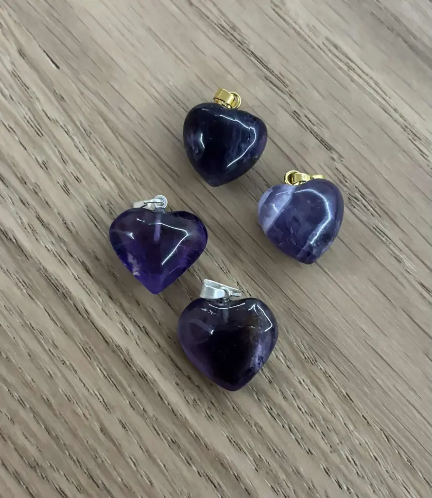 Pendentif Améthyste cœur
