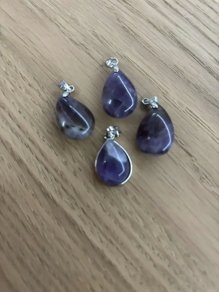 Pendentif améthyste goutte