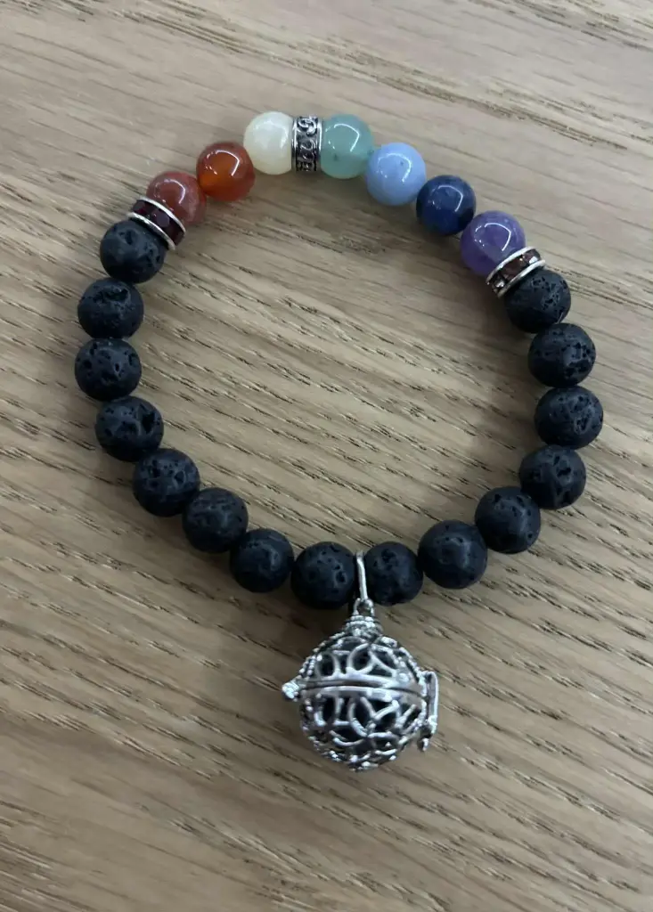 Bracelet Pierre de Lave & chakras