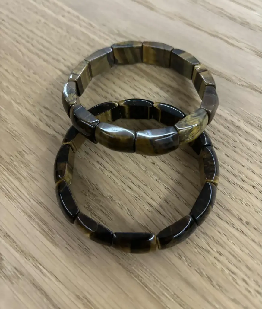 Bracelet Œil de Tigre perles larges